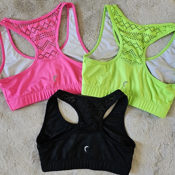 ❌️ SOLD Zyia Bomber Mesh Back Sports Bra Small Lot of 3 - Picture 4 of 12